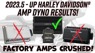 2023.5-UP Harley Davidson® Factory Amps CRUSHED by Hertz/Volunteer Audio A2B Amp on the Dyno?