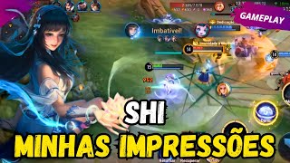 SHI MINHAS IMPRESSÕES SOBRE A NOVA HEROÍNA BUILD+GAMEPLAY | HONOR OF KINGS