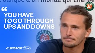 Alexander Zverev immediate reaction after reaching first French Open final by be