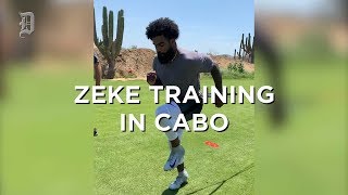 Dallas Cowboys Ezekiel Elliott training in Cabo during holdout