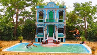 Building Amazing Modern Three Story House Villa Design And Pretty Swimming Pool By Ancient Skills