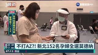 不打AZ?! 新北152名孕婦全選莫德納｜華視新聞 20210625