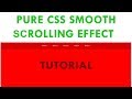 Smooth Scrolling Effect Using CSS and HTML - CSS Tutorial
