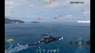 World of Warships   攻略  #567 アメリカ海軍戦艦  Tennessee  2回目ランク戦攻略