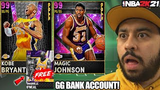 GOAT KOBE BRYANT AND GOAT MAGIC WITH NEW PACKS AND FREE INVINCIBLE SHAQ CHANCE IN NBA 2K21 MYTEAM