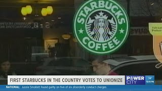 Buffalo, New York Starbucks workers become 1st to unionize in the country