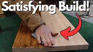 10 Minutes of Satisfying Woodworking // Farm House Coffee Table