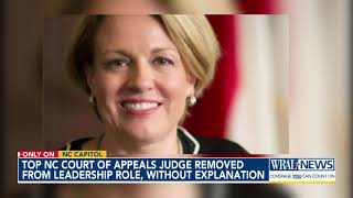 Top NC court of appeals judge removed from leadership role without explanation