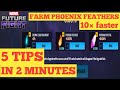 FARM PHOENIX FEATHERS & M'KRAAN SHARDS 10× FASTER || 5 TIPS IN 2 MINUTES || #mff #mffleaks #mfftips