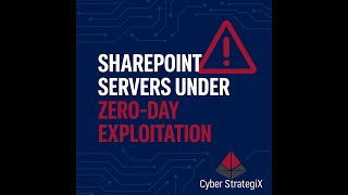 SharePoint Servers Under Active Zero Day Exploitat