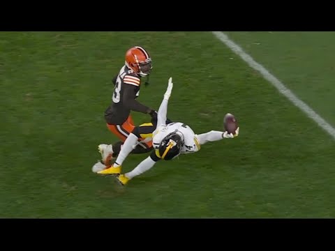 George Pickens RIDICULOUS One Handed Sideline Catch | Week 3 Steelers ...