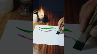 Write Alif calligraphy on wet paper#calligraphy#art#creative#ytshorts#youtubeshorts@GBShahCalligraphy3