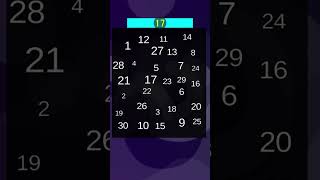 右脳と集中力を鍛えるトレーニング！瞬間数字探し脳トレクイズ！Shortバージョン！速読トレーニングにもなります！