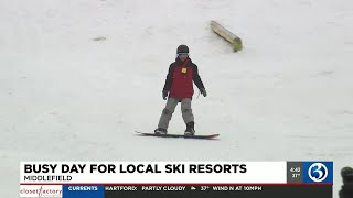 Busy day for local ski resorts