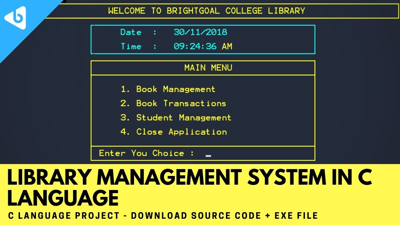Library Management System In C Language C Language Project With