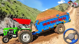 Real Tractor Trolley Cargo Simulation - Village Round Bale Delivery - Android gameplay