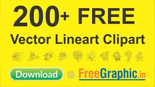200 + Free vector lineart clipart | download on freegraphic.in