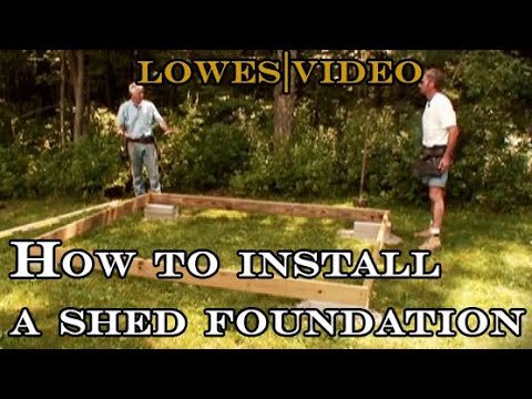 How to install a shed foundation How to install a shed foundation