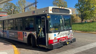 CTA Bus Ride 47 47th From Lake Park Terminal To 47th Red Line CTA New Flyer D40LF 2007 #1433