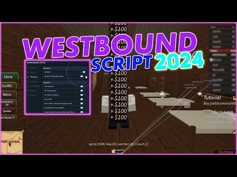 Westbound Script / Hack GUI Infinite Money Auto Farm, Silent Aim, ESP & More *2024*