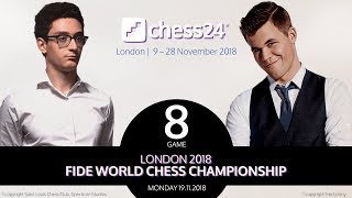 Caruana-Carlsen, Game 8 - 2018 FIDE World Chess Championship