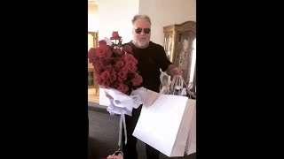 Kyle Sandilands comes home with Valentine's Day gifts