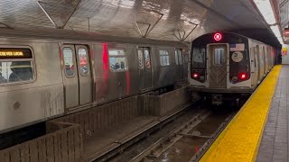 MTA Special: R160 (F) + Rerouted (E) (M) Train Action At Roosevelt Island Station: (01/23/2025)