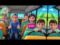 the wheels on the bus fun action song for kids nursery rhymes u0026 kids songs