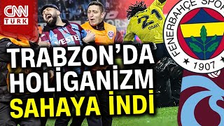 Trabzonspor-Fenerbahçe Maçı Bitti, Holiganlar Fenerbahçeli Futbolculara Saldırdı #Haber