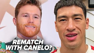 DMITRY BIVOL TELLS CANELO "LETS TALK" FOR REMATCH; DIDNT WATCH CANELO GGG 3 & WANTS BETERBIEV FIGHT
