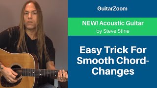 Easy Trick For Smooth Chord-Changes Using Pivot-Points | Acoustic Guitar Lesson