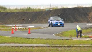 2011年JAF九州ジムカーナ Rd.7 N4クラス 高山敏和選手 1本目 1'34.573