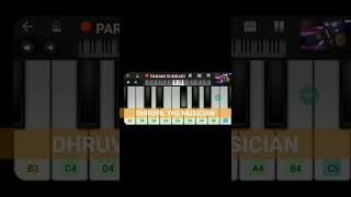 Param Sundari Song | Piano tutorial | dhruvilthemusician #shorts #youtubeshorts #mimi #paramsundari
