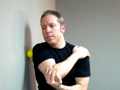 Shoulder (Rotator Cuff) Massage With Tennis Ball Shoulder (Rotator Cuff) Massage With Tennis Ball