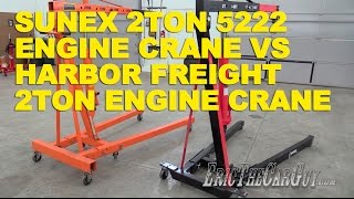 Sunex 2 Ton 5222 Engine Crane vs Harbor Freight 2 Ton Engine Crane -EricTheCarGuy