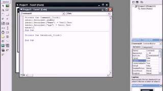 VB6 creation of Database w using Datareport and Dataenvironment