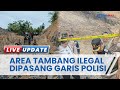 Polres Hulu Sungai Tengah Pasang Garis Polisi di Areal Tambang Ilegal yang Ada di Desa Nateh