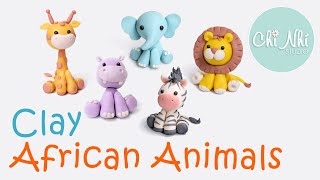 Tổng hợp nặn ĐỘNG VẬT CHÂU PHI - Ở nhà mùa dịch | Clay African Animals | Clay animals