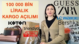 100000 BIN LİRALIK KARGO AÇILIMI | NELER ALDIM | DEV KARGO AÇILIMI #zarasale #zara #koton #bershka