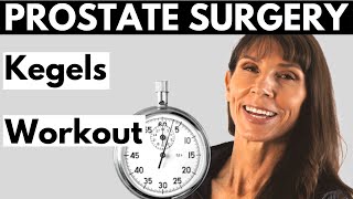 Prostatectomy Kegel Exercises for Men | Physiotherapy Real Time Radical Prostatectomy Workout
