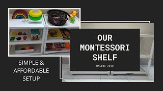 MONTESSORI AT HOME | DIY Montessori Shelf for my 12 months Baby | How I setup my Montessori Shelf