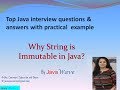 Why String Is immutable? | Core Java Interview question