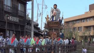 佐原の大祭2014秋　中日　小野川沿い山車巡行（2）