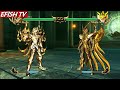 Leo Aiolia God Cloth vs Virgo Shaka God Cloth (Hardest AI) - Saint Seiya: Soldiers' Soul