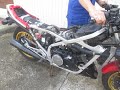 ホンダ vf750f rc15 rc07e エンジンの実働確認です。