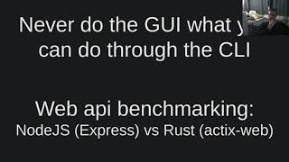 Web api benchmark: NodeJS (Express) vs Rust (actix-web)