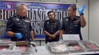 Polis rampas 34 kg ganja, 2 ditahan