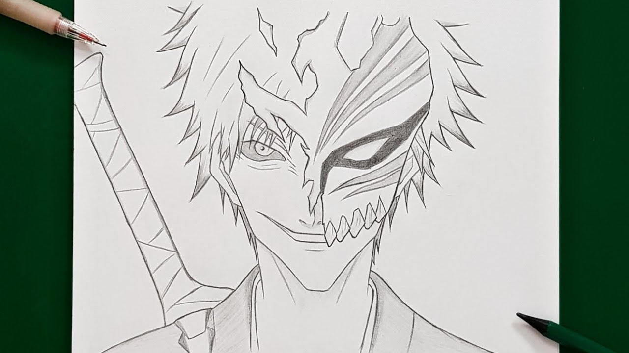 How To Draw Ichigo Kurosaki | Bleach | Ichigo Step By Step : Easy ...