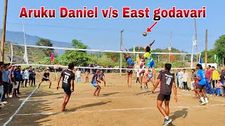 Aruku Daniel team v/s east godavari team volleyball tournament v madagula village ground