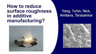 Reducing surface roughness in additively manufactured parts